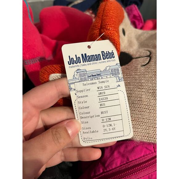 JoJo Maman Bebe Fox Hat & Mittens Set 0-12 Months NWT - Picture 9 of 11